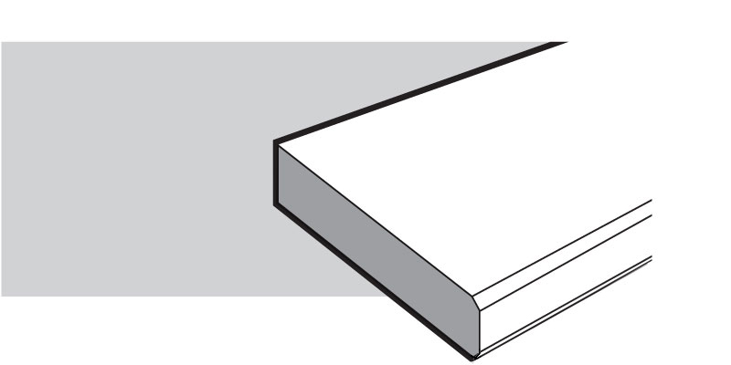 Square Polished (Double Bevel) Quartz Worktops luton